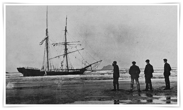 Angele sailing ship wrecked at Doom Bar, Cornwall