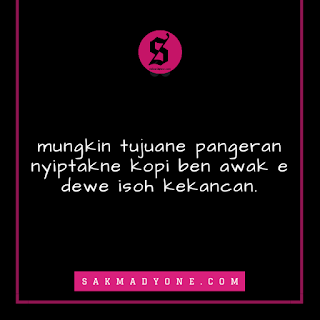 Kata Kata Kopi Bahasa Jawa dan artinya - Sakmadyone.com