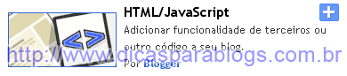 colocar javascript no blog