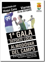 Cartel confeccionado con motivo de la I Gala del Deporte Local