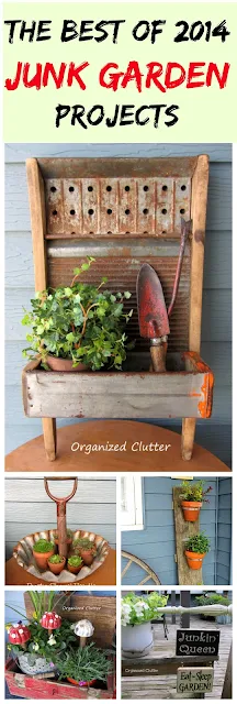 5 Junk Garden Projects www.organizedclutter.net