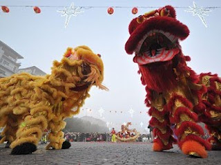 The Celebration of Traditional Lion Dance