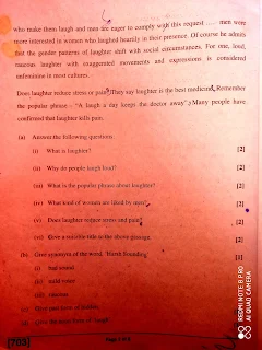 वार्षिक परीक्षा  exam paper class 11th English solved mp board