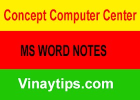 MS WORD NOTES