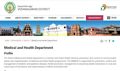 DMHO, Vizianagaram Recruitment Notification 2020 : Apply for 129 vacancies of Staff Nurses, Lab technician and Pharmacist posts.