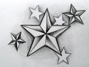 Nautical Stars Tattoo Design