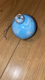 Boule de Noël cirée, DIY