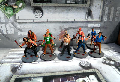 Zombicide, All, Survivors, painted, group shot, Zombivores, Season One