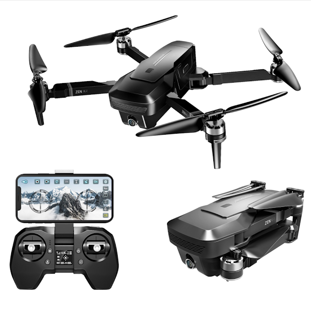 VISUO ZEN K1 5G WIFI FPV GPS With 4K HD Dual Camera Brushless Foldable RC Drone Quadcopter 