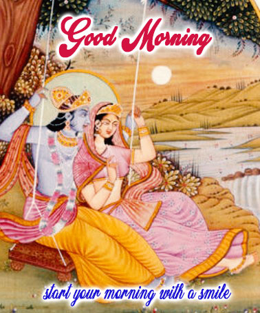 radha krishna good morning