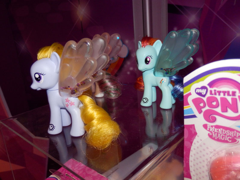 Rainbow Dash, Blossomforth and Lily Blossom Water Cuties at NY Toy Fair 2015