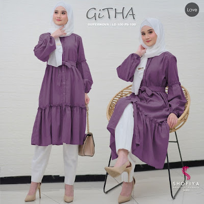 GITHA TUNIK - Baju Muslim Gaya