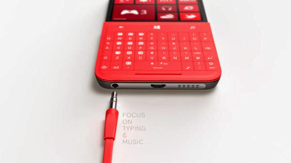 Plumage Concept Windows Phone with Keyboard Cover