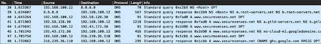 DNS resultion path dig trace