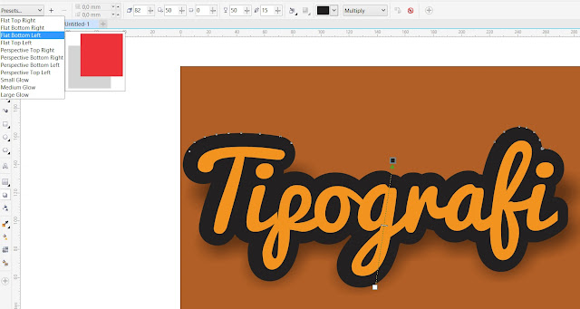 Membuat Tipografi Sederhana Coreldraw