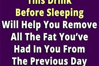 1 Single Glass Of This Drink Before Sleeping Will Help You Remove All The Fat You've Had In You From The Previous Day