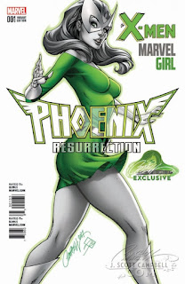 Portadas alternativas de J.Scott Campbell para "Phoenix Resurrection" - Marvel Comics