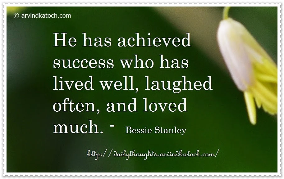 Success, achived, laughed, loved, quote, Thought