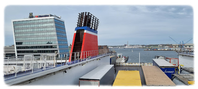 Utseiling med Stena Line fra Scwedenkai i Kiel i Tyskland.