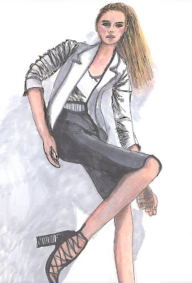 fashion illustration by Liz Blair