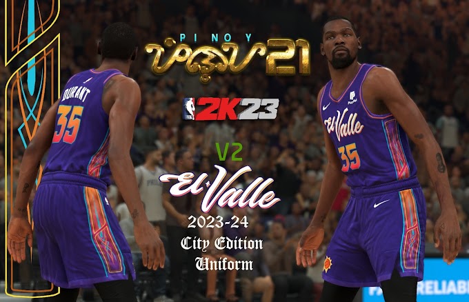 Phoenix Suns city Edition Jersey version 2 by Pinoy21 | NBA 2K24