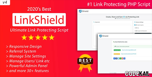 LinkShield v4 - Link Protecting PHP Script