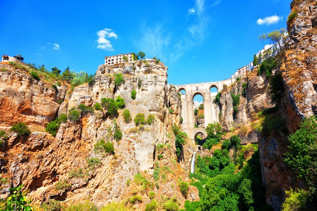 The gorge in Ronda, Spain