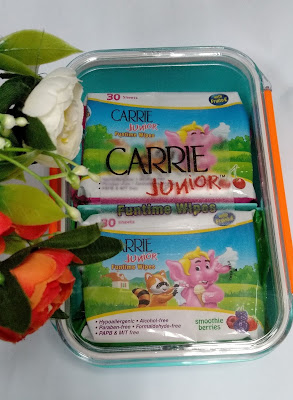 wipes, hand wipes, tisu basah, Carrie Junior Funtime Wipes, carrie junior wipes, CJ wipes, harag wipes carrie junior, kegunaan tisu basah, cara menggunakan tisu basah, antibacterial wipes, status halal tisu basah, carrie junior, carrie junior malaysia