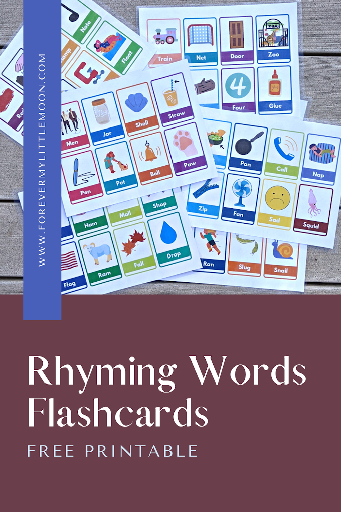 Rhyming Words Flashcards - Free Printable