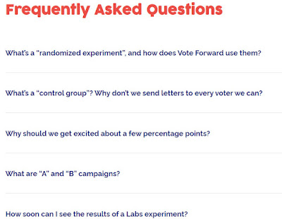 Research methodology, via https://votefwd.org/labs