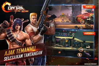 Selamat berjumpa kembali para gamers yang bahagia dalam sebuah pertarungan PvP kini ini Garena Contra Return 1.6.49 Apk+Data  Version English (4.0 Ice Cream ) Terbaru