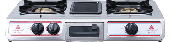 Hanabishi Gas Stove Double Burner with Griller