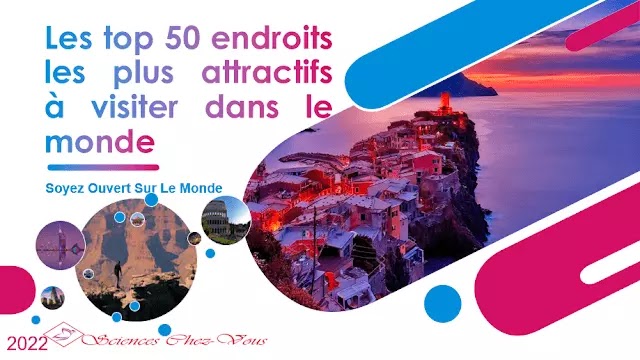 Les top 50 endroits les plus attractifs à visiter dans le monde.