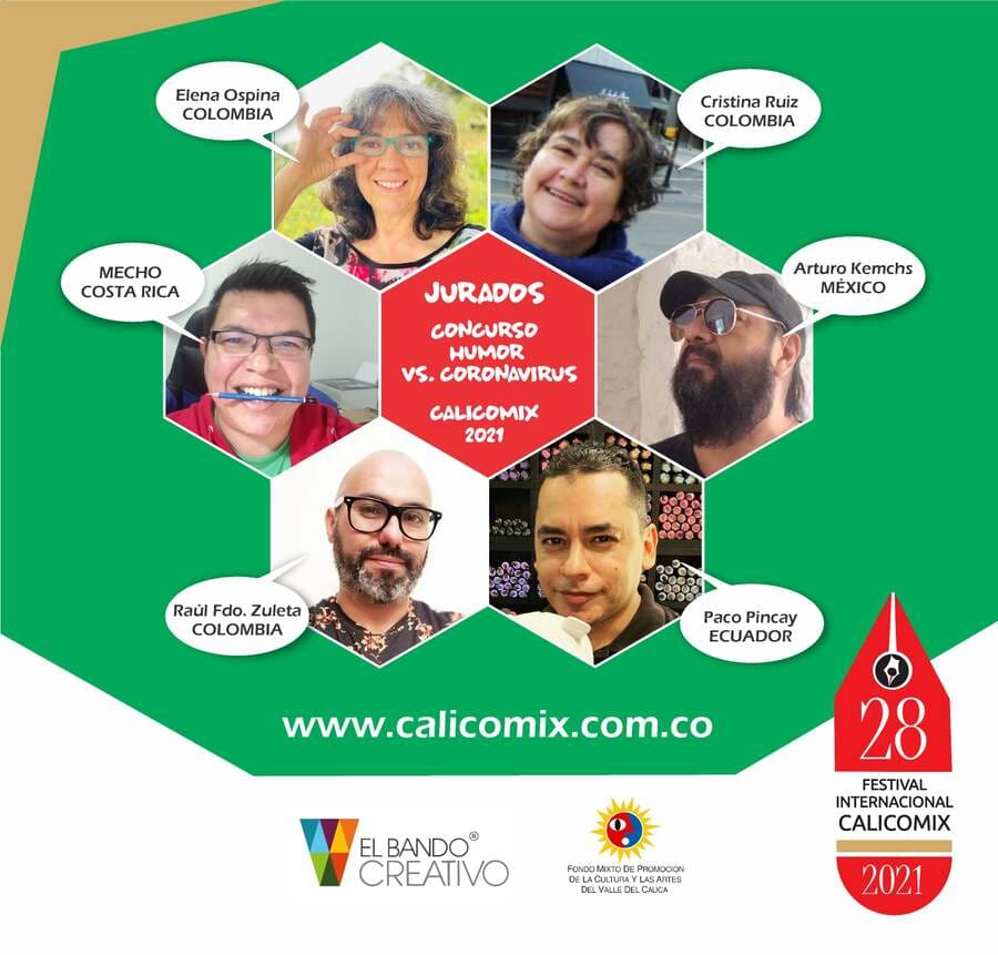 Egypt Cartoon .. Jury of the 28th Calcomix international festival in Colombia