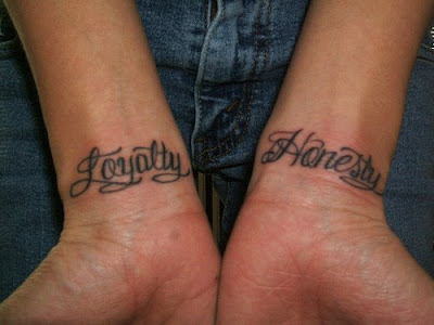 Handwritten script tattoos are a special choice of body art - a chance to