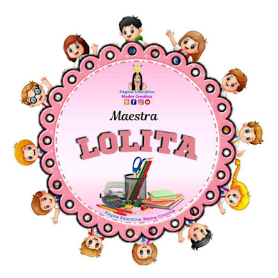 PIN Maestra Nombre Lolita para imprimir