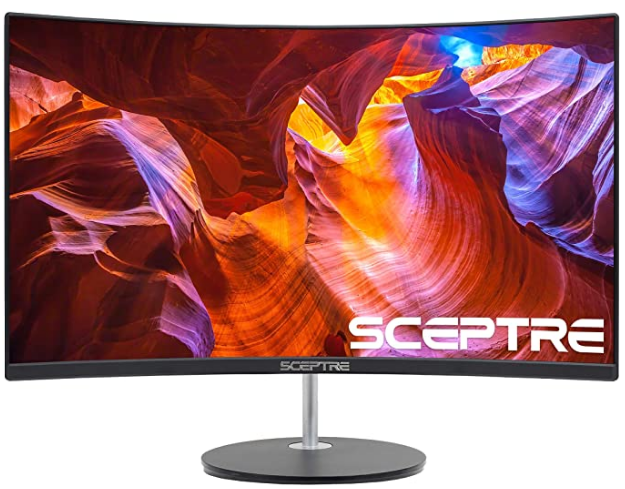 Sceptre-24"-Curved-LED-Monitor-Full-HD-1080P-HDMI-VGA-up-to-75Hz