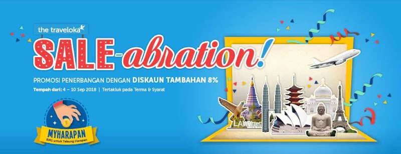 Traveloka Sale-abration 2018. It’s Back! Tawaran Menarik Bersama Matta Fair 2018