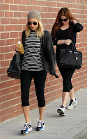 Khloe Kardashian out for a workout with Nicole Richie