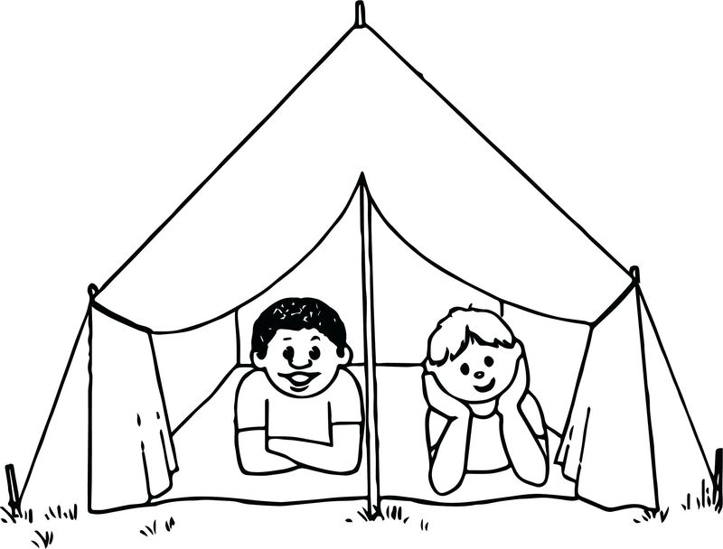 Printable Camping Animal Coloring Pages Free