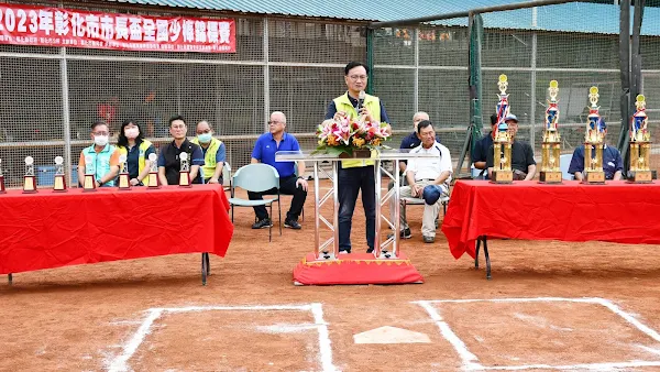 ▲林世賢市長主持笋四屆市長盃全國少棒錦標賽開幕式並致詞。（記者林明佑翻攝）