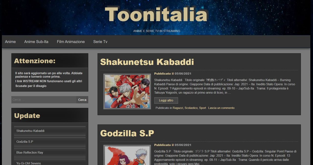 ToonItalia Nuovo sito