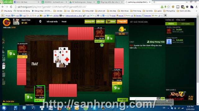 Đánh chắn trực tuyến và các kinh nghiệm chơi Game bài chắn của cao thủ