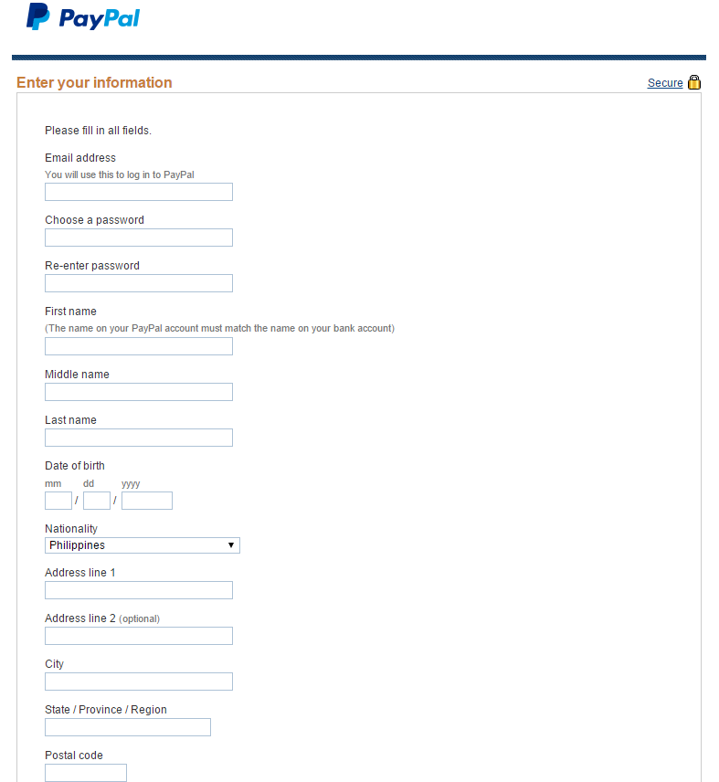 FTW! Blog, PayPal, How to set up paypal account, paypal