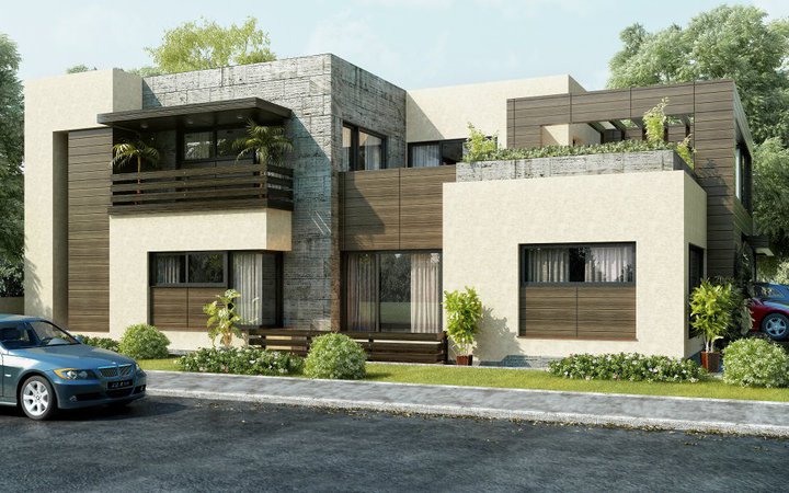 Front Elevation Modern House | Modern Architecture Decorating ...