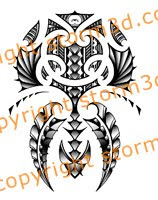 maori inspired shoulder tattoo design