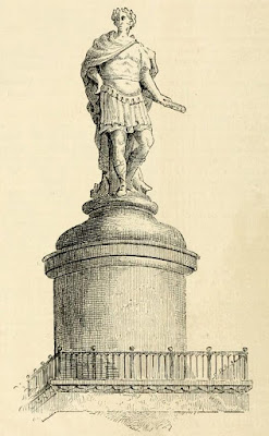 One of Wren's rejected designs for the top of the Monument from Old and New London byW Thornbury (1873)