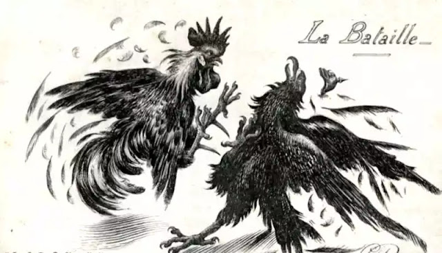 Batalla del gallo francés vs el águila alemana
