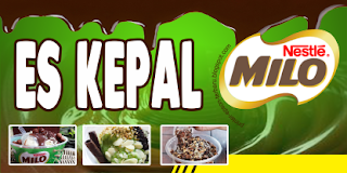 Contoh Desain Banner Es Kepal Milo cdr