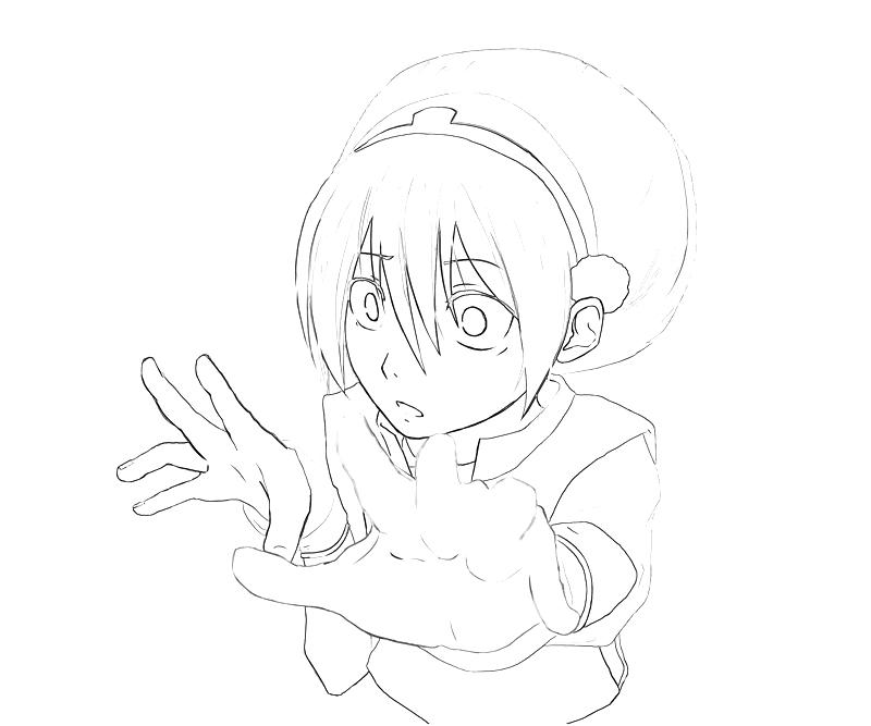 avatar-toph-action-coloring-pages